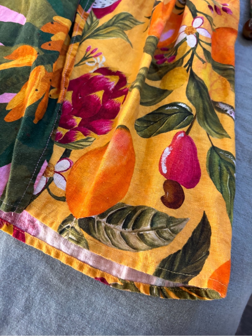 FARM Rio Vestido Mixed Prints Midi Wrap Dress - Picture 7 of 12